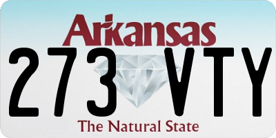 AR license plate 273VTY