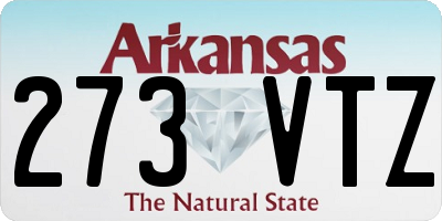 AR license plate 273VTZ