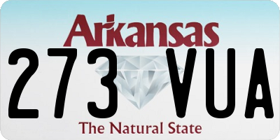 AR license plate 273VUA