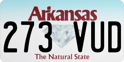 AR license plate 273VUD