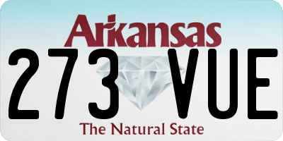 AR license plate 273VUE