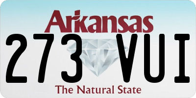 AR license plate 273VUI