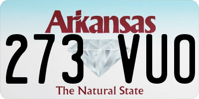 AR license plate 273VUO