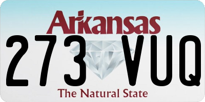 AR license plate 273VUQ