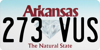 AR license plate 273VUS