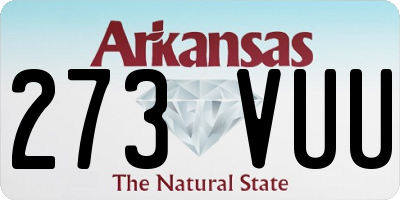 AR license plate 273VUU