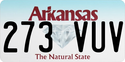 AR license plate 273VUV