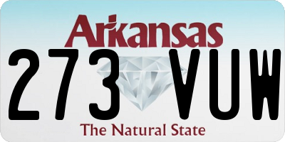 AR license plate 273VUW