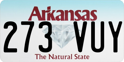 AR license plate 273VUY