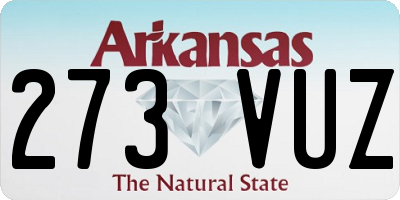AR license plate 273VUZ