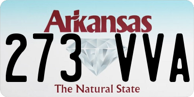 AR license plate 273VVA