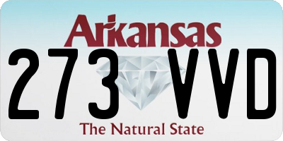 AR license plate 273VVD