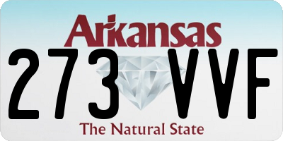 AR license plate 273VVF