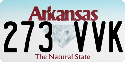 AR license plate 273VVK