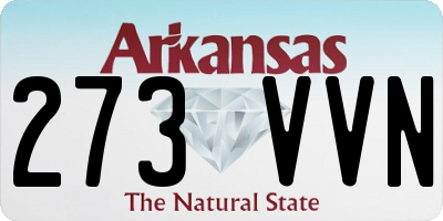 AR license plate 273VVN