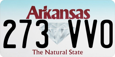 AR license plate 273VVO