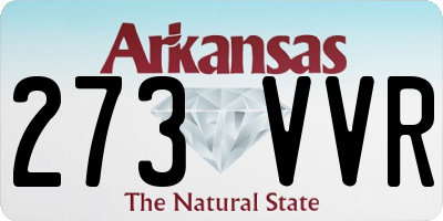 AR license plate 273VVR