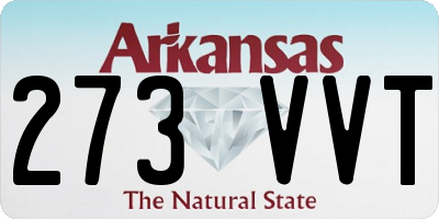 AR license plate 273VVT