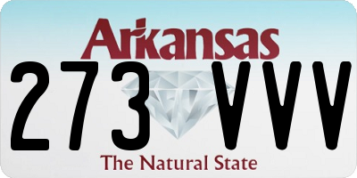 AR license plate 273VVV