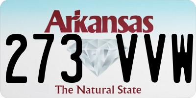 AR license plate 273VVW