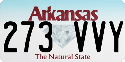 AR license plate 273VVY
