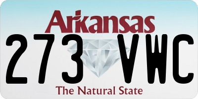 AR license plate 273VWC