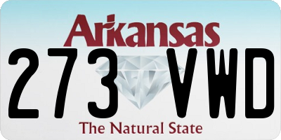 AR license plate 273VWD