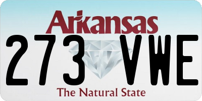 AR license plate 273VWE