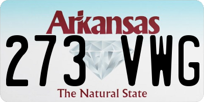 AR license plate 273VWG