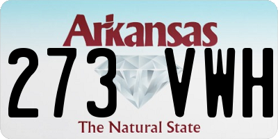 AR license plate 273VWH