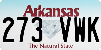 AR license plate 273VWK