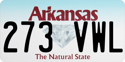 AR license plate 273VWL