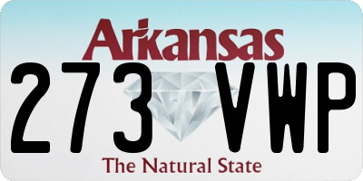 AR license plate 273VWP