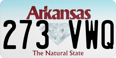 AR license plate 273VWQ