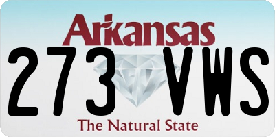 AR license plate 273VWS