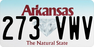 AR license plate 273VWV