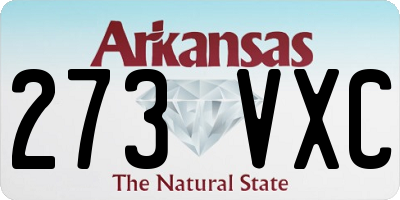 AR license plate 273VXC