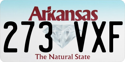 AR license plate 273VXF