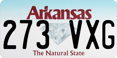 AR license plate 273VXG