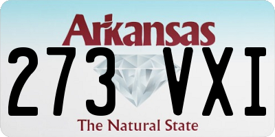 AR license plate 273VXI