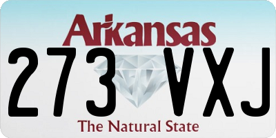 AR license plate 273VXJ