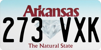 AR license plate 273VXK