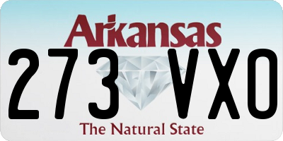 AR license plate 273VXO