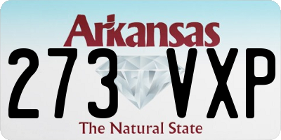 AR license plate 273VXP