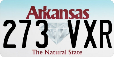 AR license plate 273VXR