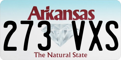 AR license plate 273VXS
