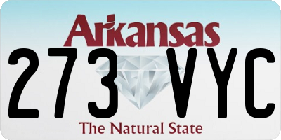 AR license plate 273VYC
