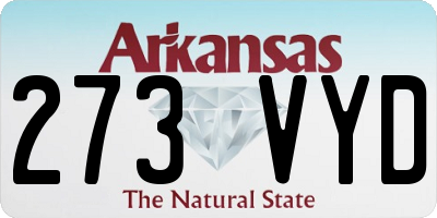 AR license plate 273VYD