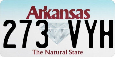 AR license plate 273VYH
