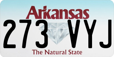 AR license plate 273VYJ